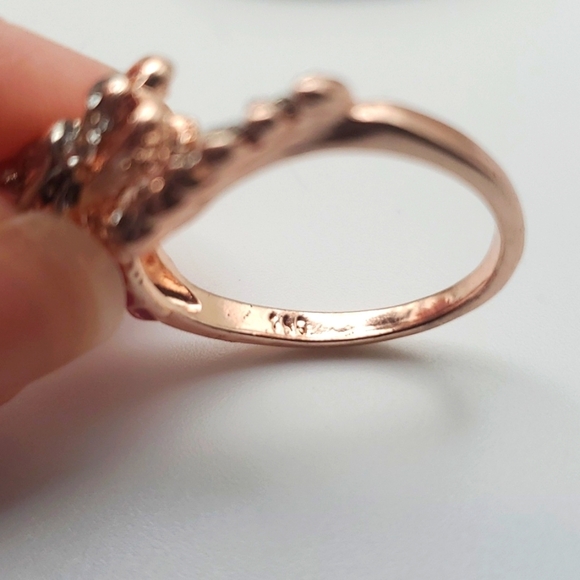 Mermaid 585 gold ring adjustable size band R144 - Picture 1 of 5